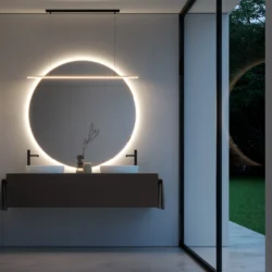 Espejo redondo Lap retroiluminado  - Ideagroup