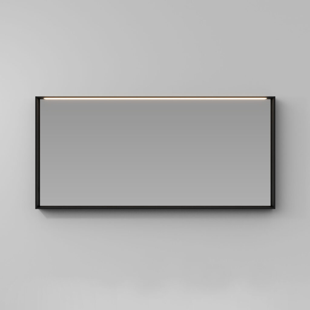 Espejo rectangular Nest con marco e iluminación integrada  - Ideagroup