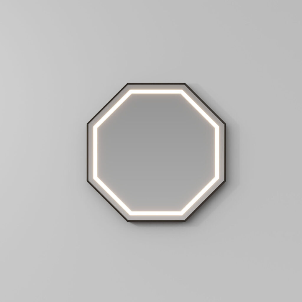 Espejo octagonal Ottagono con led perimetral.  - Ideagroup