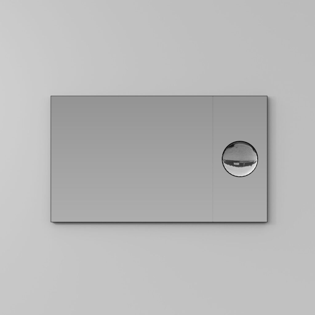 Espejo rectangular SAT/SAL con bastidor de aluminio y espejo agrandador  - Ideagroup