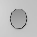 Espejo decagonal Deka con bastidor de aluminio  - Ideagroup