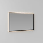 Espejo rectangular Tecnica-Up con bastidor de aluminio y luz integrada  - Ideagroup