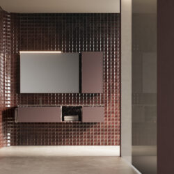 Espejo rectangular Frame con bastidor de aluminio  - Ideagroup