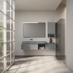Espejo rectangular Frame con bastidor de aluminio  - Ideagroup