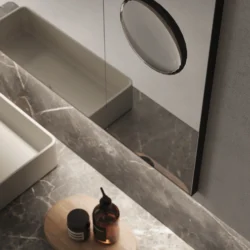 Espejo rectangular SAT/SAL con bastidor de aluminio y espejo agrandador  - Ideagroup