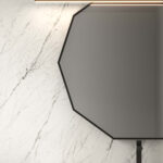 Espejo decagonal Deka con bastidor de aluminio  - Ideagroup