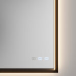 Espejo rectangular Pigreco retroiluminado con bastidor de aluminio e iluminación integrada  - Ideagroup