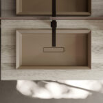 Lavabo empotrado Elite sobre encimera, de Mineralux o Mineralsolid  - Ideagroup