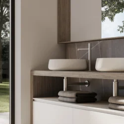 Lavabo Beauty sobre encimera, de Cristalplant  - Ideagroup