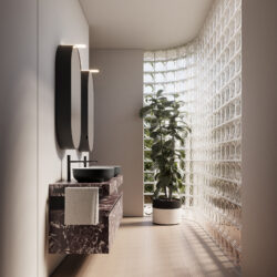 Lavabo Laguna06 sobre encimera, de Cristalplant  - Ideagroup