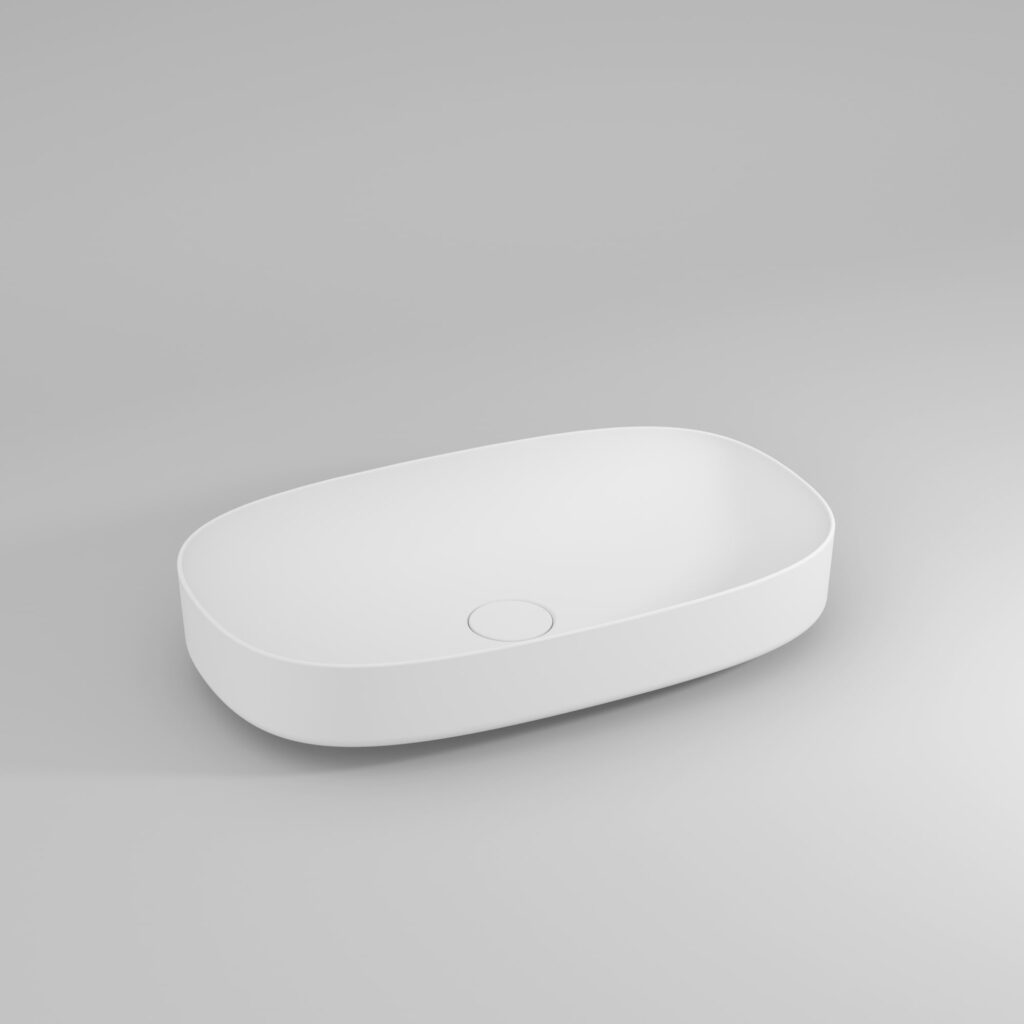 Lavabo Pool sobre encimera, de cerámica  - Ideagroup