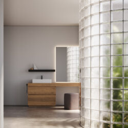 Lavabo Touch sobre encimera, de cerámica  - Ideagroup
