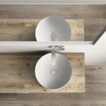 Lavabo Seed sobre encimera, de cerámica  - Ideagroup