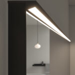Espejo rectangular Step con luz de led integrada en la parte alta  - Ideagroup