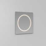 Espejo cuadrado Style con serigrafía circular luminosa  - Ideagroup
