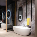 Toallero de techo de acero inox  - Ideagroup