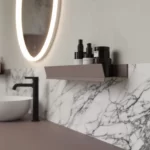 Estante de aluminio Mal con/sin toallero  - Ideagroup