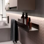 Estante de aluminio Mal con/sin toallero  - Ideagroup