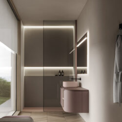 Lavabo Giove03 sobre encimera, de Cristalplant  - Ideagroup