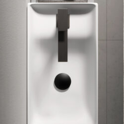 Lavabo Touch sobre encimera, de cerámica, con acabado en los 4 lados  - Ideagroup