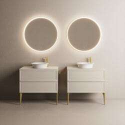 Lavabo Berlino sobre encimera, de cerámica  - Ideagroup